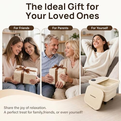 Collapsible Foot Spa Foot Soaking Tub Foot Spa Bath Massager with Heat | Remote Control with Detachable Rollers,Precise Temp Control,Hidden Handle, Foot Bath for Home Pedicure&Stress Relief - Image 6