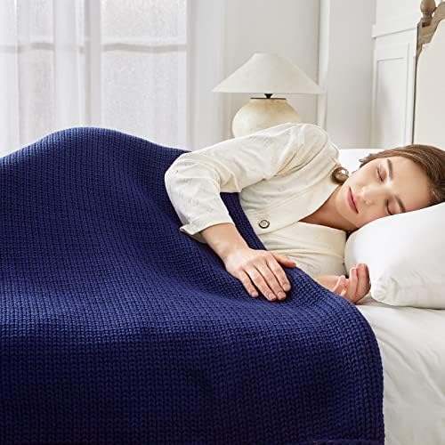 Guohaoi Knitted Weighted Blanket for Adults, 50"x75" 20lbs Full/Queen Size - Image 2