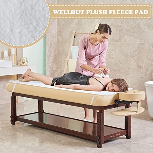 WELLHUT Massage Table Warmer Heating Pad, UL Certified Spa Massage Bed Warmers, Deluxe Fleece Table Cover w/ 5 Heat Levels, 8 Timer Settings, 12 Ft Cord, Machine Washable - Image 2