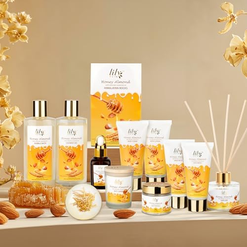 21Pcs Spa Gifts Set, Moisturizing Almond Spa Gift Baskets for Women & Men - Image 6