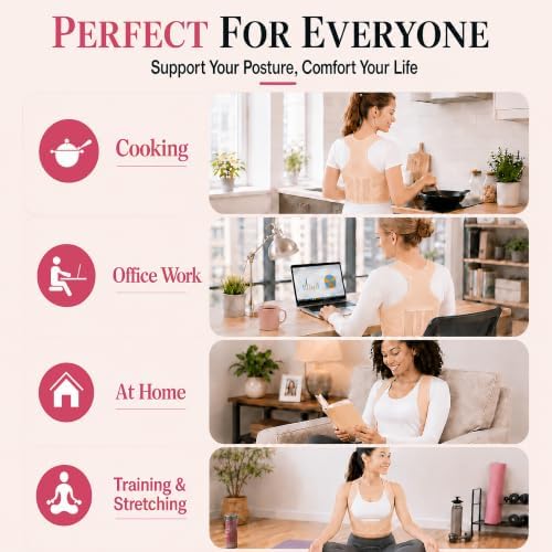 Lightweight Posture Corrector with Upper Back Brace for Women & Men - Image 5