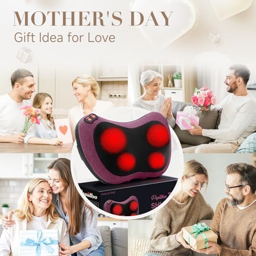 Papillon Shiatsu Back Massager with Heat,Gifts for Women Men, NOT Cordless - Image 7