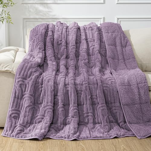 Cottonblue Jacquard Weighted Blanket for Adults Queen Size 15 lbs 60"x80" by Cottonblue