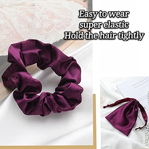 Purple Sleep Eye Mask, Blackout Silk Satin Travel Blindfold Set Women - Image 4