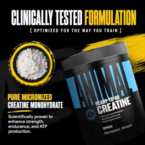 Animal Creatine Monoydrate Powder Capsules for Men & Women | 300 Count - Image 5