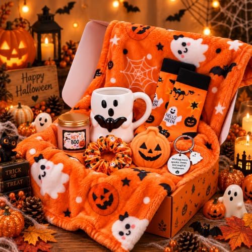 7 Pcs Large Boo Basket Stuffers Halloween Gifts Box for Women - Image 7