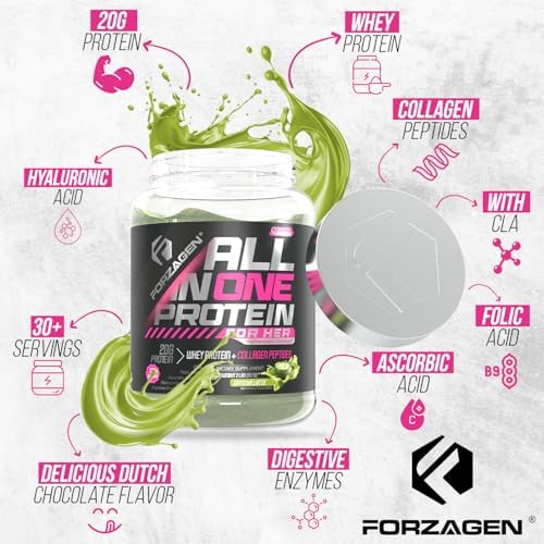 Forzagen All in One Protein for Her, Protein Powder for Women with Collagen Peptides (2 Pound (Pack of 1), Matcha Latte) - Image 5