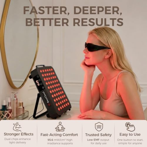 BestQool Red Light Therapy Panel, 660nm & 850nm for Health Support, 105W - Image 2