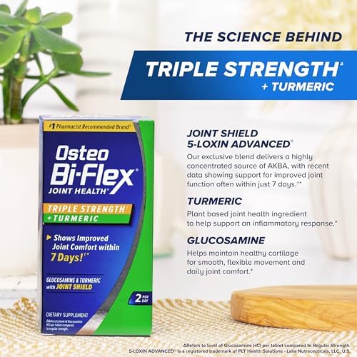 Osteo Bi-Flex Triple Strength Glucosamine Supplement with Turmeric Extract - Image 6
