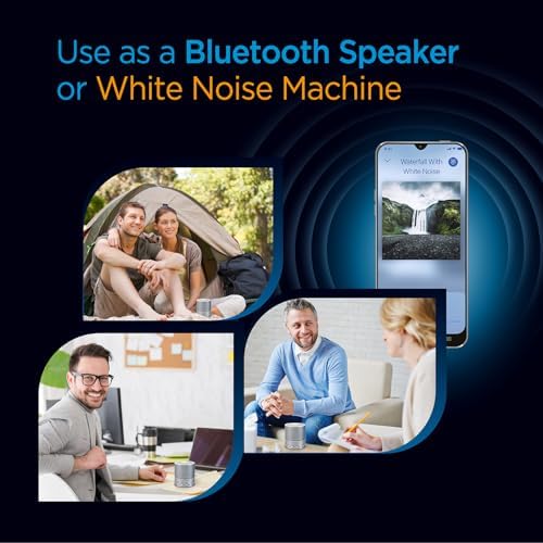 Sound Oasis Bluetooth White Noise Machine – Portable Sound Machine with 20 Non-Looping Nature, Pink & Brown Noise Sounds, Tinnitus Masker for Sleep, Baby, Office & Travel, Rechargeable - Image 4