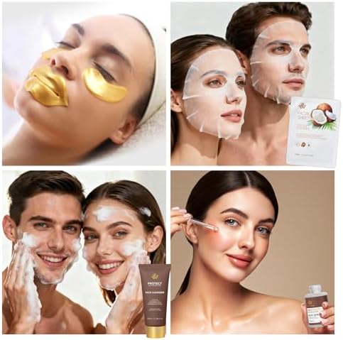 35 Pcs Coconut Vanilla Spa Gift Basket for Women & Men, Face Skin Care Set - Image 5