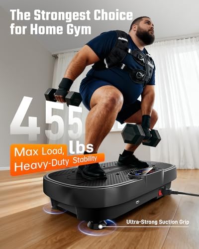 Renoj 3D Vibration Plate Exercise Machine, 200W Motor, 455lbs Capacity - Image 2