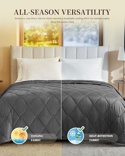L'AGRATY King Size Weighted Blanket for Adults 25lbs, 80"x87" Cooling - Image 3
