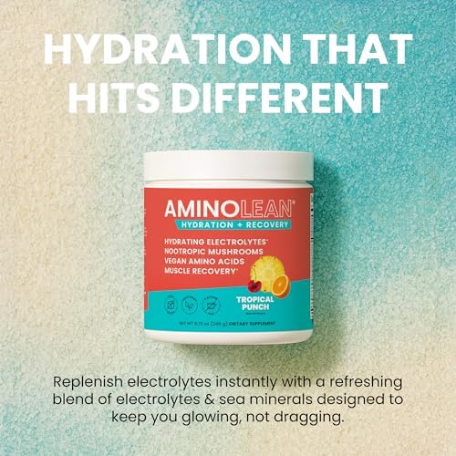 AminoLean Recovery Electrolytes Powder with Vegan BCAA + EAA Amino Acids - Image 5