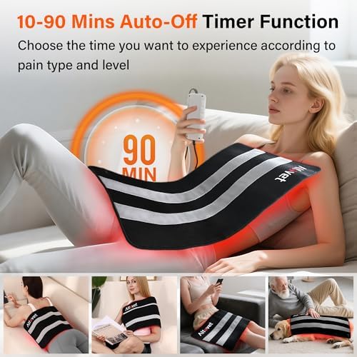 Upgraded Red Light Therapy Mat for Body Pain Relief, 29.3"x13", Black - Image 5