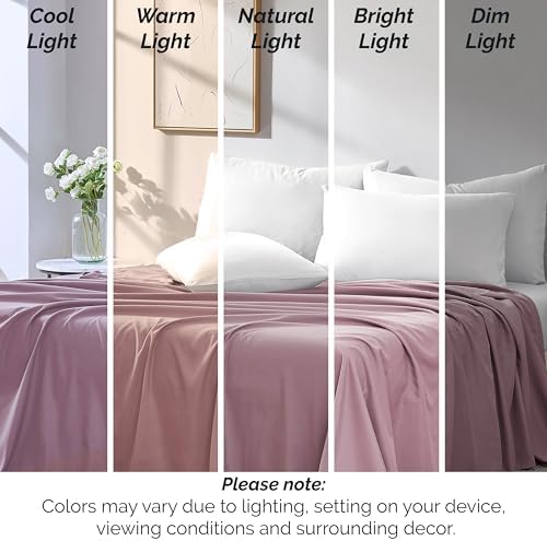 Twin XL Flat Sheets Only 2 Pack Microfiber Oversized Hotel Quality Lavender - Image 6