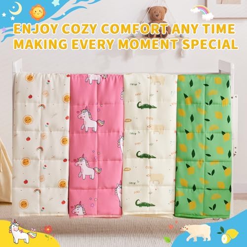 anfie Weighted Blanket (36"x48" 5lbs) Weighted Blanket Cooling Blanket for Resting,Throw Size Breathable Blanket with Premium Glass Bead(Lime Green) - Image 7