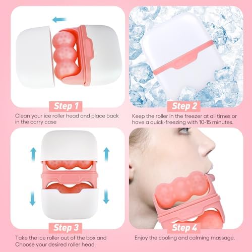 Fronnor Ice Roller for Face,Eyes,Cooling to Tighten Brighten Complexion, Soothing Skin Care Tool, Massager Under Eye Puffiness,Gift for Women - Image 7