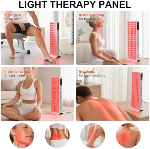 Red Light Therapy Panel, 660nm 850nm Red Light Therapy for Body, 9 Pulse Modes, 120 LEDs Light Therapy Lamp Built-in Timer and Stand for Daily Wellness - Image 5