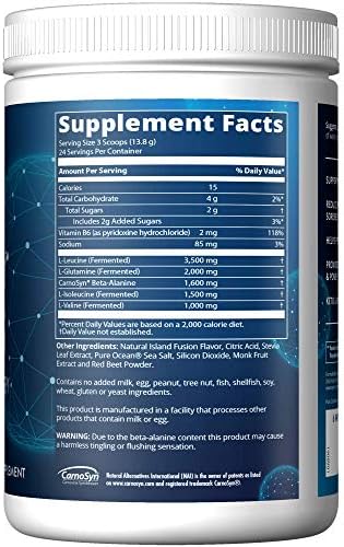 MRM BCAA+G Reload Post-Workout Powder - Island Fusion, Keto - 26 Servings - Image 3