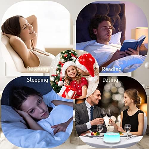 ColorsNoise White Noise Machine with 30 Sleep Music 5 Timers 12 Colors Baby Night Light with Memory Function Sound Machine for Sleep Nursery Home Travel(T-White) - Image 7