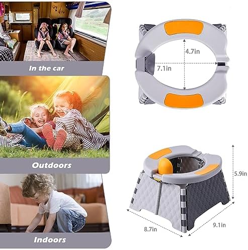 Travel Potty for Toddlers, Portable Foldable Toilet Training Seat - Image 4