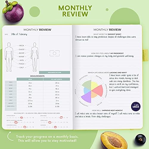 Clever Fox Wellness Planner & Food Journal for Weight Loss, A5 Neon Yellow - Image 6
