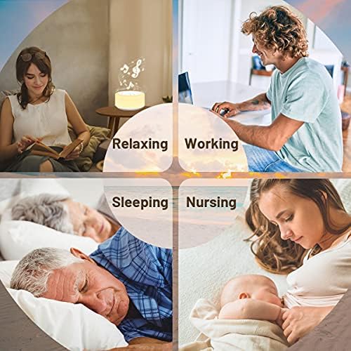 Soother Sleep Sound Machine Night Light White Noise Machine with 30 Soothing Sounds & 12 Color Night Lights for Baby Kids Adults Brown Noise Machine with Timer & Continuous Play for Home Travel Office - Image 7