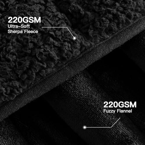 Lofus 20 lbs Weighted Blanket for Adults Queen Size 60" x 80", Black - Image 2