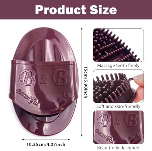 2pcs Meridian Massage Brush Set,Upgraded Professional Meridian Massage Brush,Full Body & Scalp Acupressure Tool for Head-to-Toe Relaxation, Salon Quality Comb Gift Idea​ - Image 2