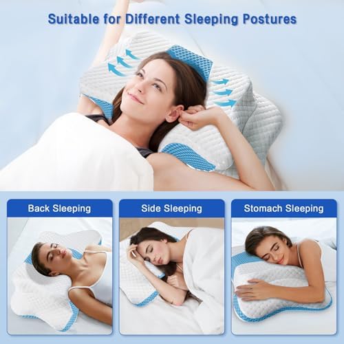 Pain Relief Cervical Pillow for Neck Support,Adjustable Ergonomic Pillow - Image 2