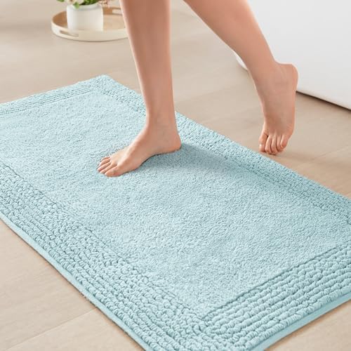 Madison Park Splendor Reversible 100% Cotton Bath Rug, 21 x 34, Blue by MADISONPARK