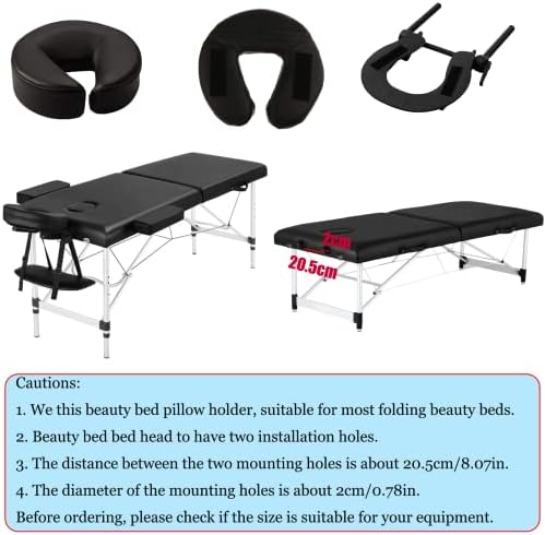 Massage Table Massage Bed Headrest Adjustable Massage U-Pillow. - Image 4