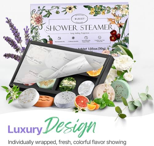 Shower Steamers Aromatherapy Blriet Gifts for Women, Teen Girls, Wife, Her, Mom, Father Days, Daughter, Grandma Basket Stuffers Birthday Gifts Decoration Travel Essentials Self Care Home Spa 8 Pack - Image 3