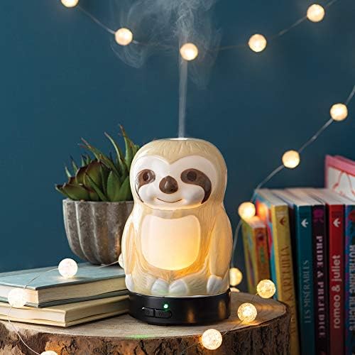 Airome Sloth Medium Essential Oil Diffuser|100 mL Humidifying Ultrasonic Aromatherapy Diffuser 8 Colorful LED Lights, Intermittent & Continual Mist, Auto Shut-Off - Image 2