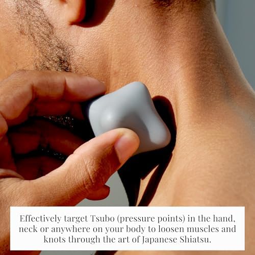 Tsubo-Oshi Massage Tools: 2-Pack Pressure Point Reflexology Tool - Handheld Silicone Massager for Knots, Muscle Tension & Relaxation - Vegan - Image 5