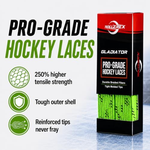 Rollerex Gladiator Waxed Skate Laces (Multiple Size & Color Options) - Quad, Ice, Roller, More - Image 6