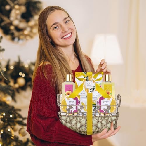 Gifts for Women, Bath Sets for Women Gift 9Pcs Spa Gift Basket for Women - Image 5
