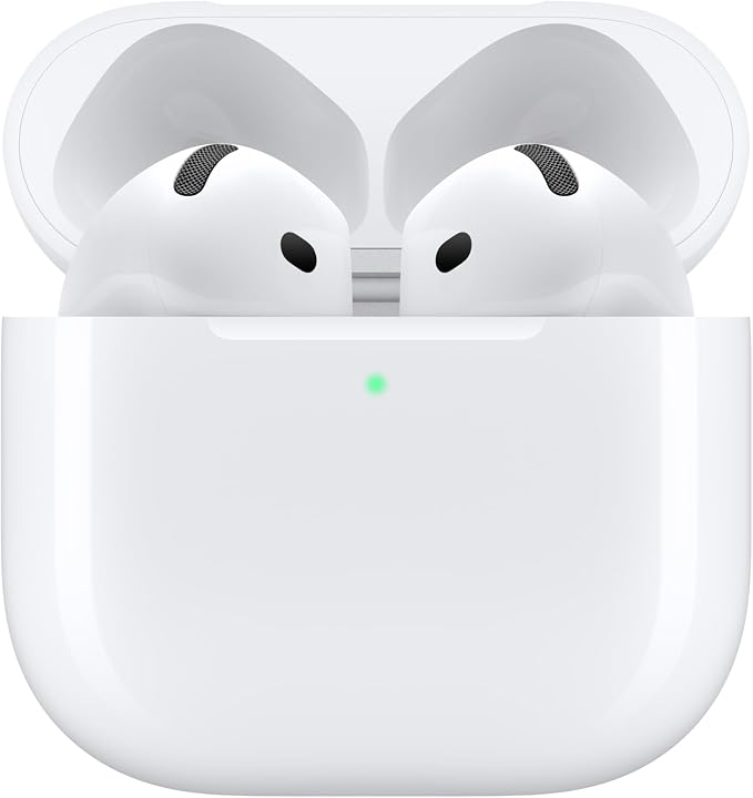 Apple AirPods 4 Wireless Earbuds, Bluetooth Headphones, Personalized Spatial Audio, Sweat and Water Resistant, USB-C Charging Case, H2 Chip, Up to 30 Hours of Battery Life, Effortless Setup for iPhone - Image 2