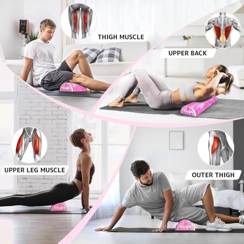 Yes4All EVA Firm Foam Roller for Stretching, Half Yoga Back Roller for Muscle Massage for Pilates, Yoga, Balance & Core Exercises - 12/36 inches - Image 5