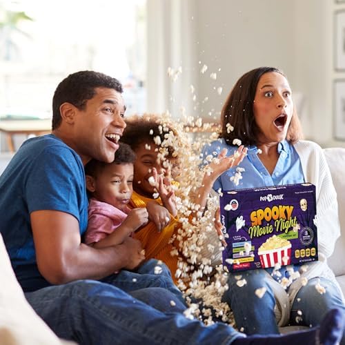 Halloween Gifts Popcorn Spooky Movie Night Gift Basket Gourmet Kernels and Seasoning Variety Pack, 3 Color Kernels and 5 Flavorings, Non-GMO, Kosher, Gluten Free Scary Popcorn Gifts, 10 Pack - Image 5