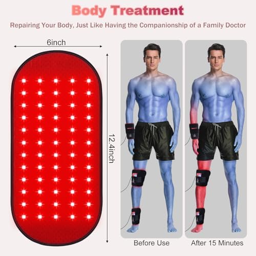 Red-Light-Therapy-for-Body,2026 Upgraded 4 Modes Near Infrared Light for Body Pain Relief,High-Efficiency Spherical Lamp Dual-Wave(660nm&850nm)LEDs,Corded-electric for Effective Therapy(12.4" x 6.1") - Image 6