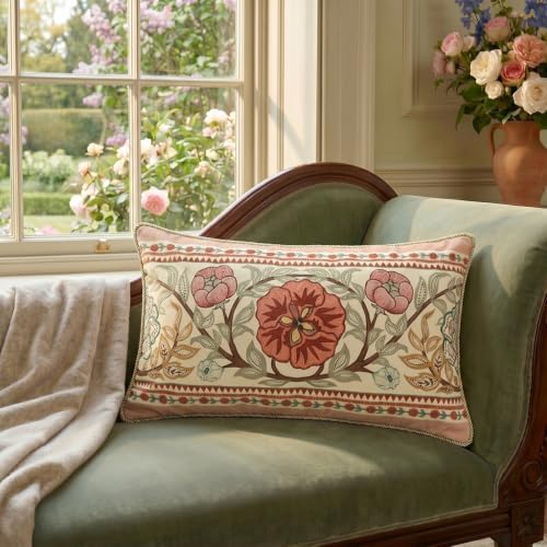 patdrea Designer Vintage Velvet Throw Pillow Cover,12"x20"-Kulom C - Image 3