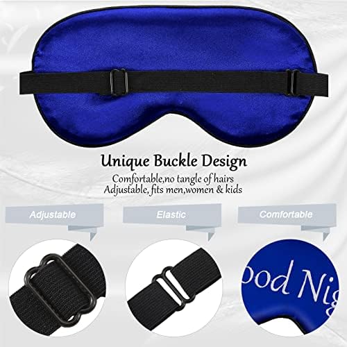 Geyoga 8 Pack Silk Funny Sleep Masks for Women Sleep, Retro Colors - Image 4