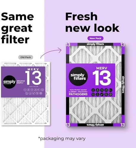 Simply 20x20x2 Air Filter, MERV 13, 6 Pack, Furnace Air Filter for HVAC (Actual Size: 19.5"x19.5"x1.75") DUST, Pet & Allergy Control - Image 3