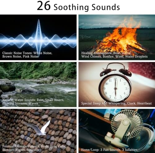 White Noise Sound Machine with Night Light for Sleep Baby Adults - Image 4