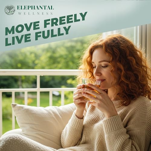 Elephantal Wellness Premium Inflammation Herbal Tea | Comfort & Mobility Blend with Turmeric, Boswellia, White Willow Bark & Ginger | Handmade, Non-GMO, Caffeine-Free Loose Leaf, 2oz, 20 Servings - Image 5