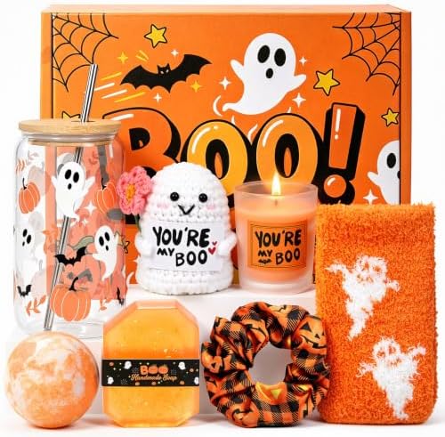 Boo Basket Gifts for Women, Relaxing Spa Self Care Halloween Boo Basket by Hangerspace
