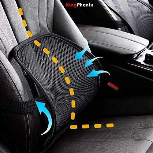 kingphenix 2-Pack Mesh Lumbar Support for Car and Office Chair Comfort - Image 3