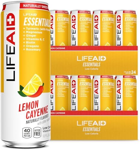 LIFEAID Vitality Blend, Daily Vitamins, Healthy Soda Replacement, 100% Clean, Vegan, GF cans, 12 Fl Oz (Pack of 24) by LIFEAID